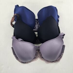Wacoal Designer Luxury Bras Lot Bundle of 3 Size 32DDD 32F Very Good Condition22